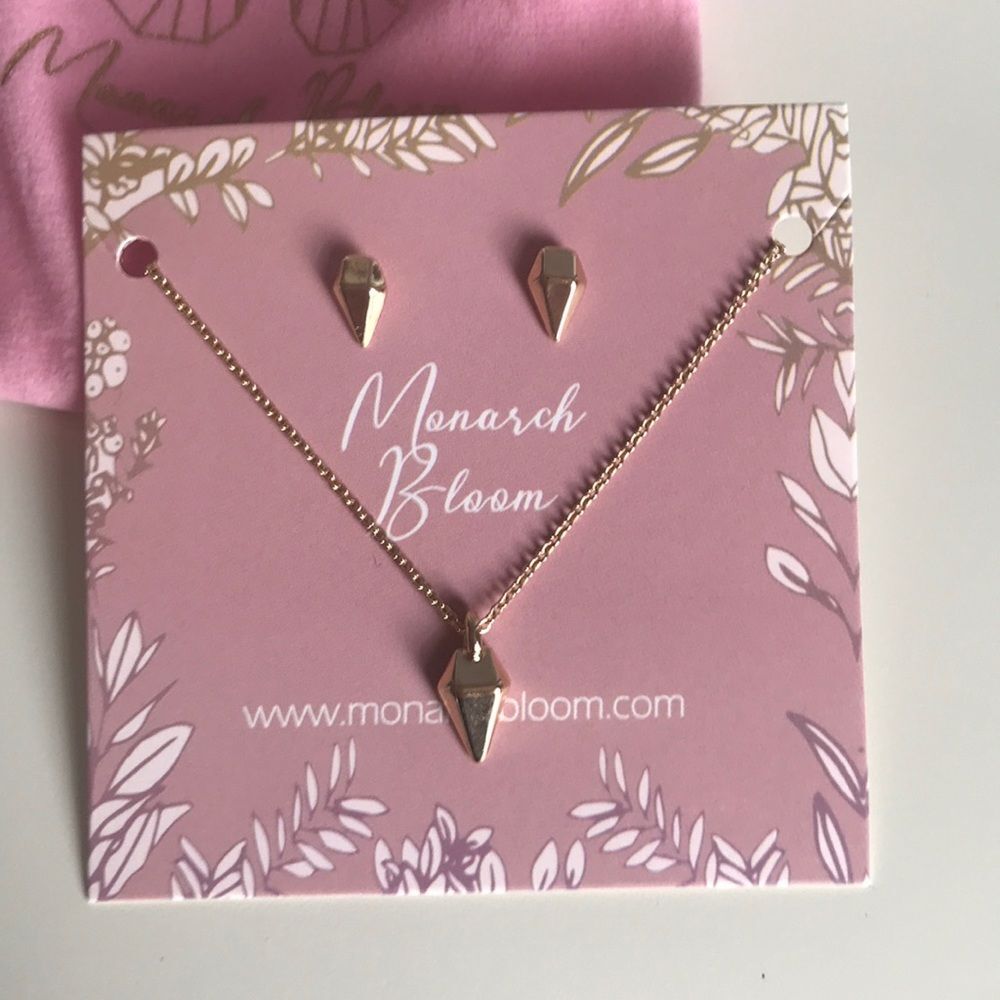 Monarch Bloom - Shine Bright - Necklace & Earring Set!
